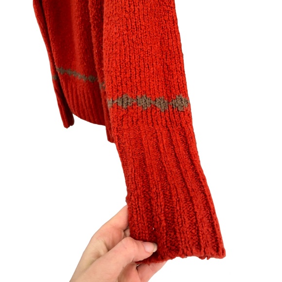 Reitmans small turtleneck pull knitted orange red white yellow grey green - Picture 5 of 9